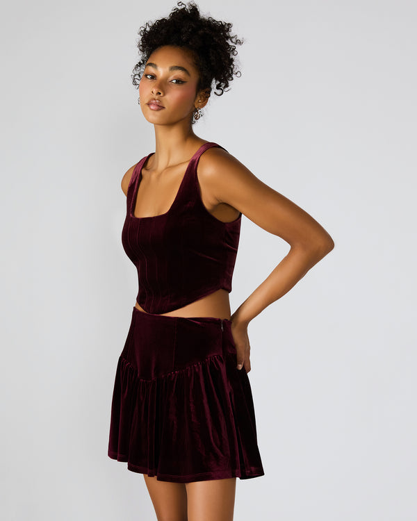 Steve Madden Aryanna Top Wine ARYANNATOP