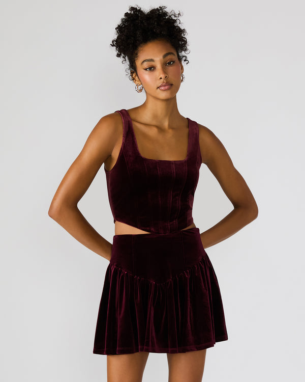 Steve Madden Aryanna Top Wine ARYANNATOP