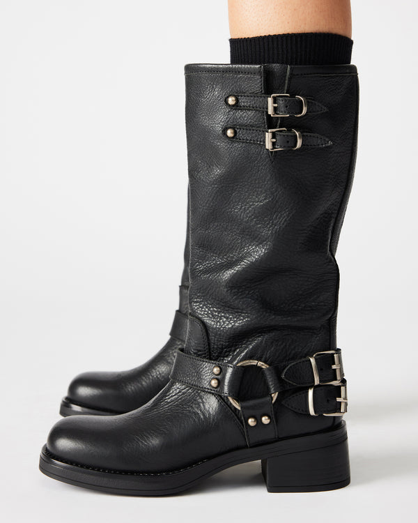 Steve Madden Astor Black Leather