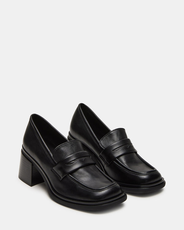 Steve Madden Baxter Black Leather