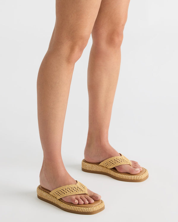 Steve Madden Bella Natural Raffia BELLA