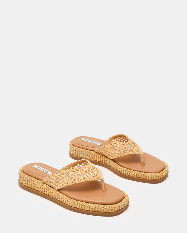 Steve Madden Bella Natural Raffia BELLA