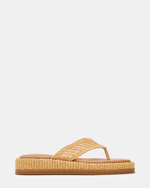 Steve Madden Bella Natural Raffia BELLA