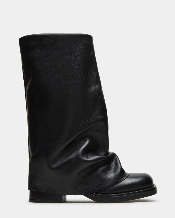 Steve Madden Benton Black Leather