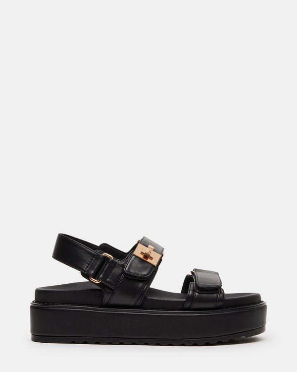 Steve Madden Bigmona Black Leather