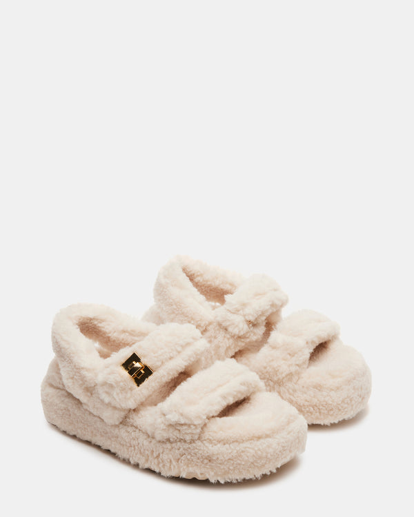 Steve Madden Bigmona Fur Natural