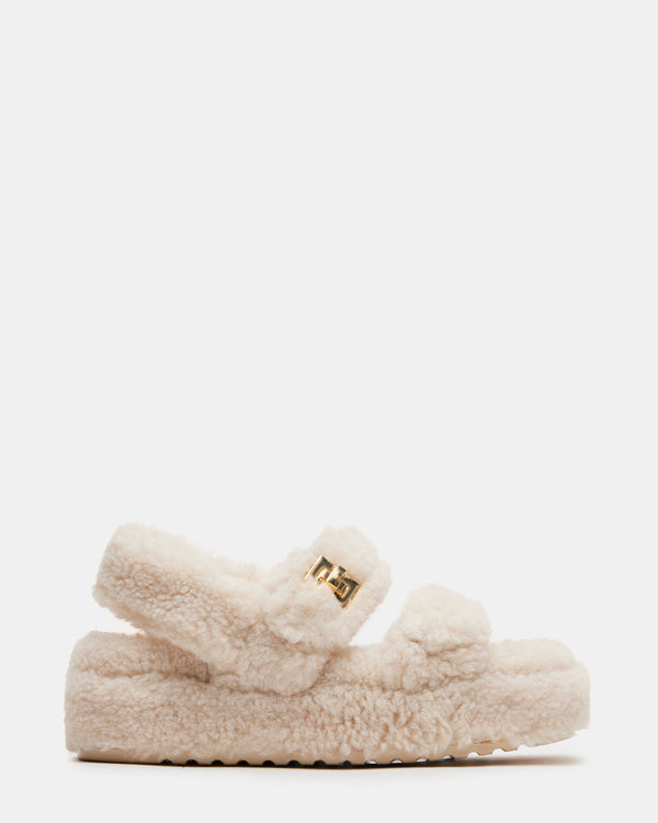 Steve Madden Bigmona Fur Natural