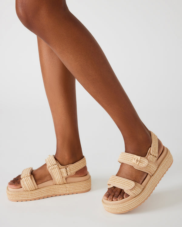 Steve Madden Bigmona Natural Raffia