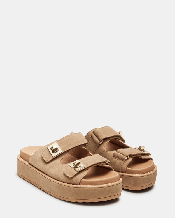 Steve Madden Bigschmona Taupe Suede