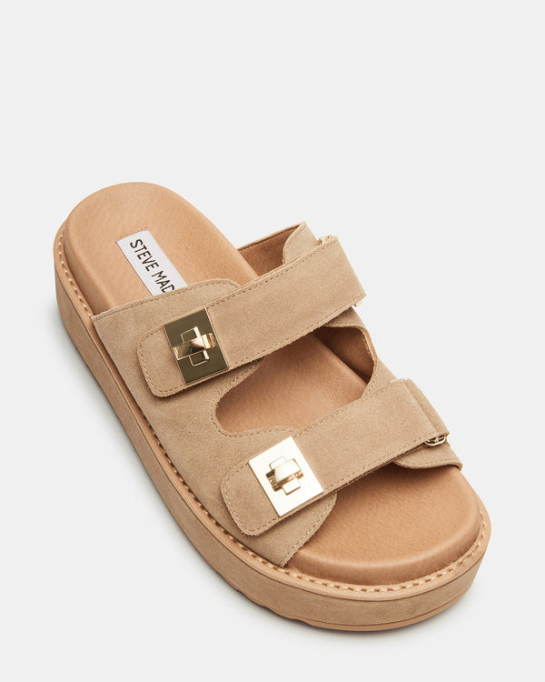 Steve Madden Bigschmona Taupe Suede