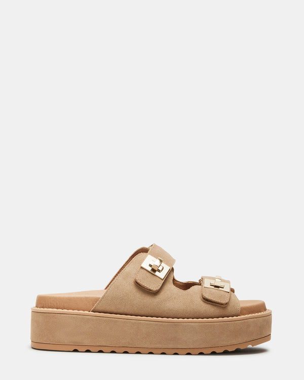 Steve Madden Bigschmona Taupe Suede