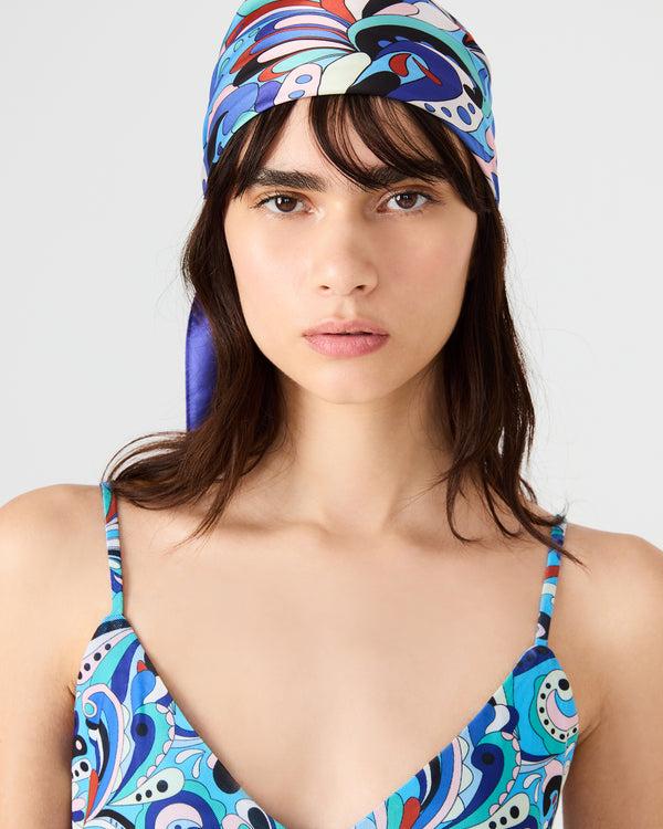 Steve Madden Blue Printed Scarf PRINTEDSCARF