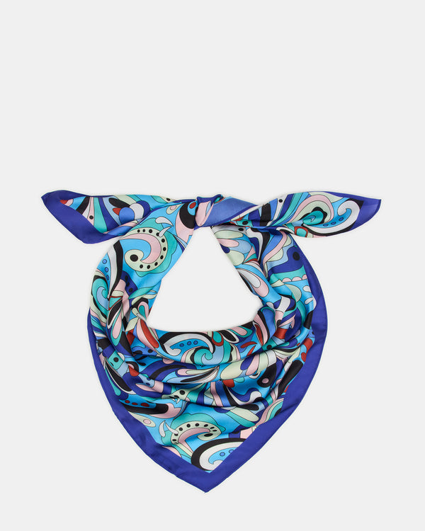 Steve Madden Blue Printed Scarf PRINTEDSCARF