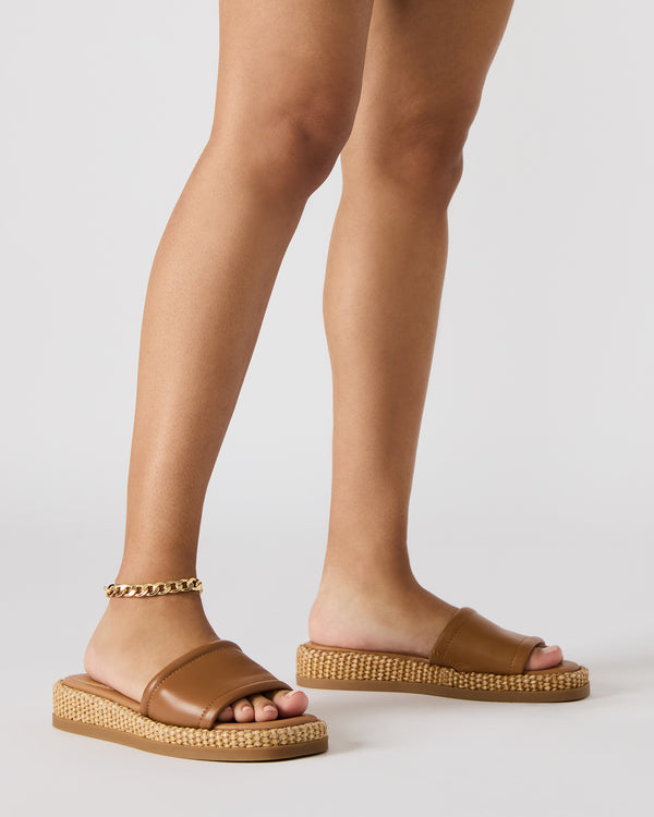 Steve Madden Boardwalk Tan Leather