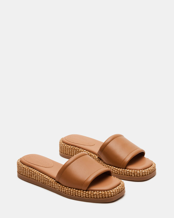 Steve Madden Boardwalk Tan Leather