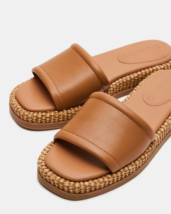 Steve Madden Boardwalk Tan Leather