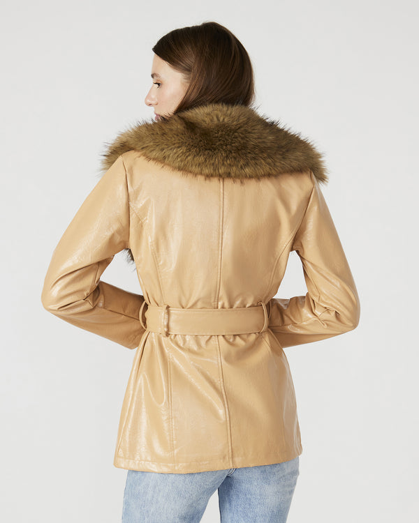 Steve Madden Bowery Coat Tan BOWERYCOAT