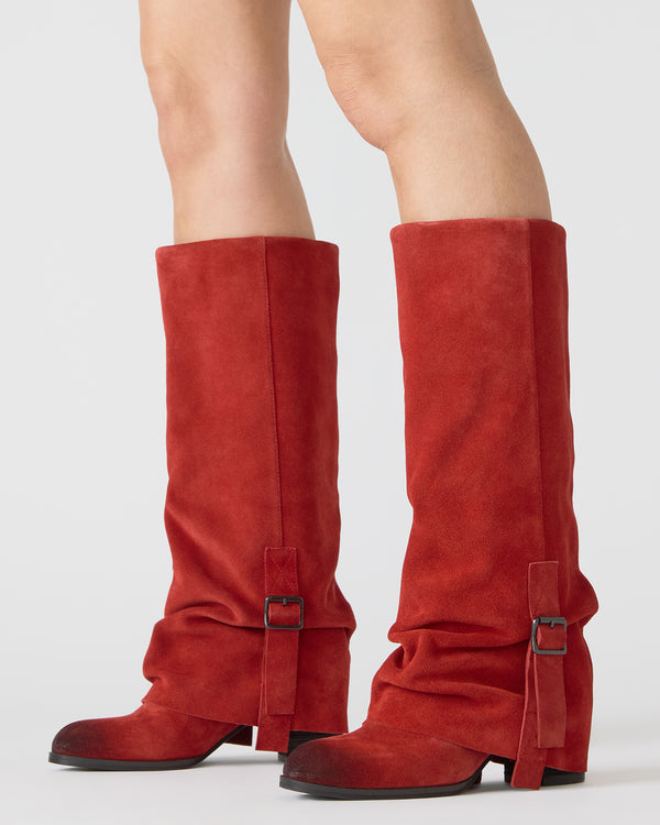 Steve Madden Bozeman Red Suede BOZEMAN