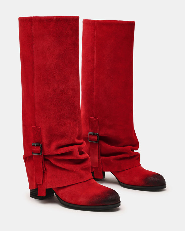 Steve Madden Bozeman Red Suede BOZEMAN