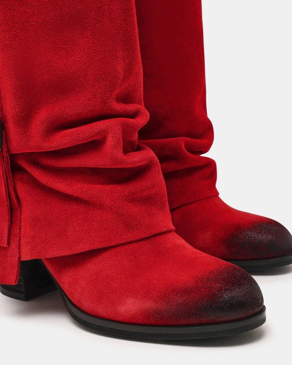 Steve Madden Bozeman Red Suede BOZEMAN