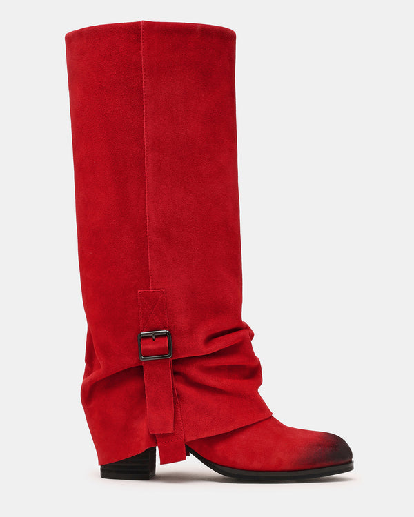 Steve Madden Bozeman Red Suede BOZEMAN