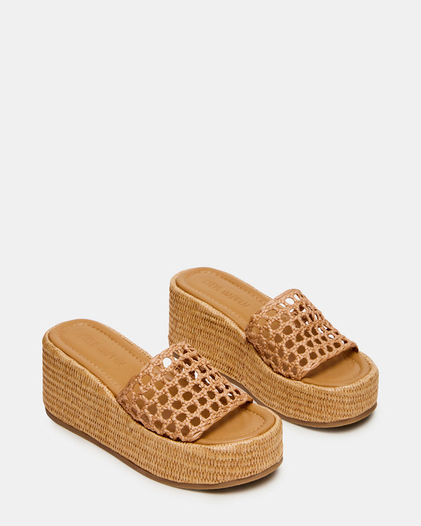 Steve Madden Brandy Raffia BRANDY