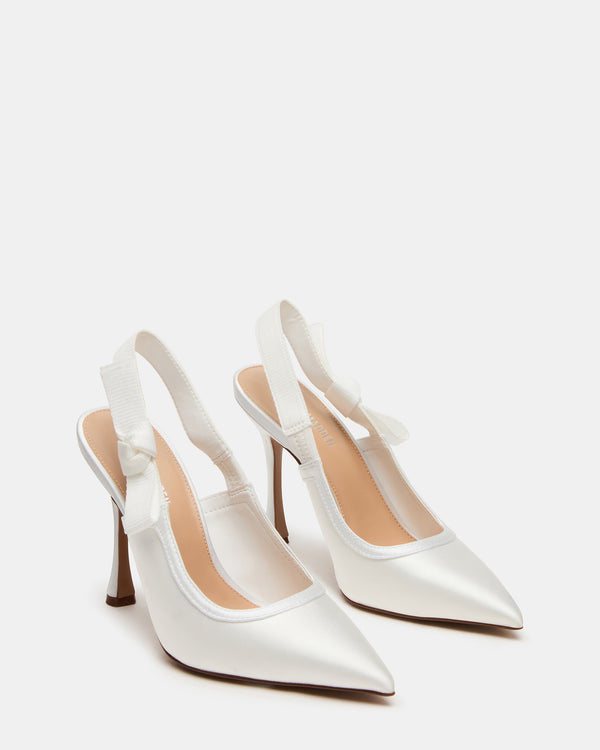 Steve Madden Bri White Satin