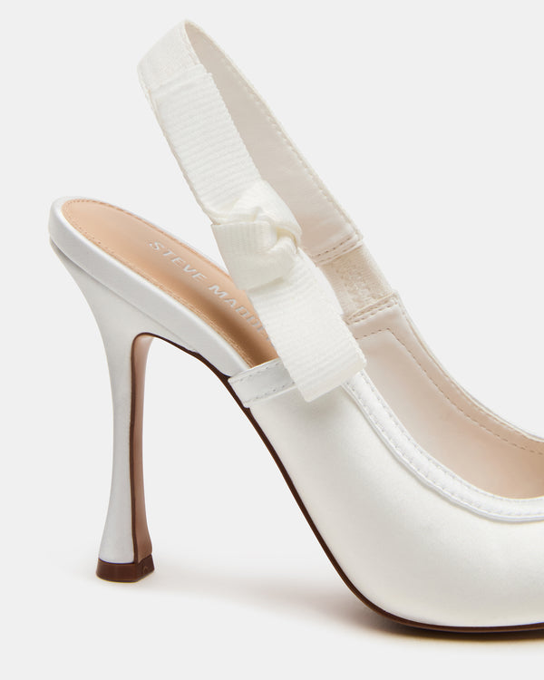 Steve Madden Bri White Satin
