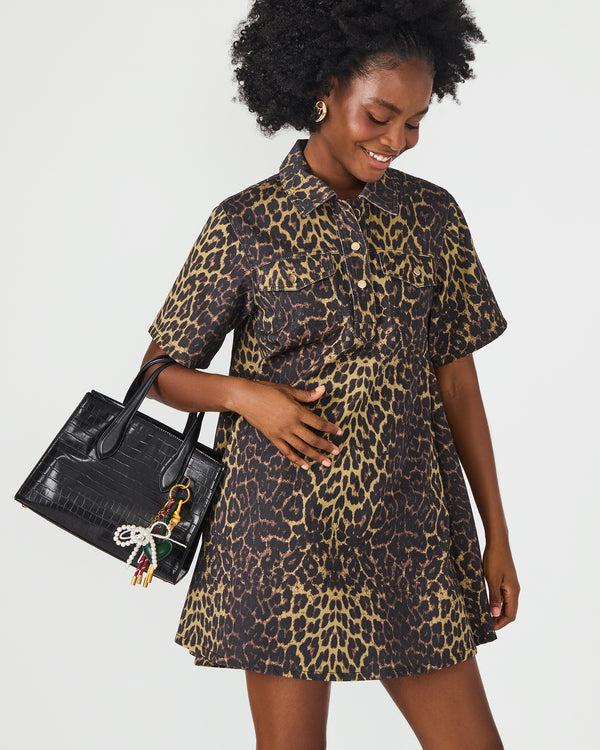 Steve Madden Calleb Bag Black Crocodile CALLEBBAG