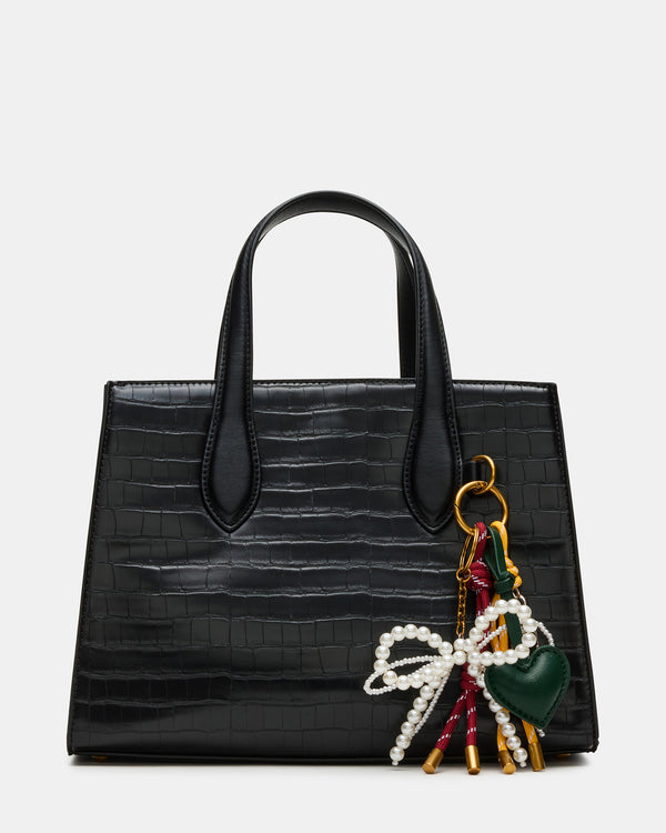 Steve Madden Calleb Bag Black Crocodile CALLEBBAG