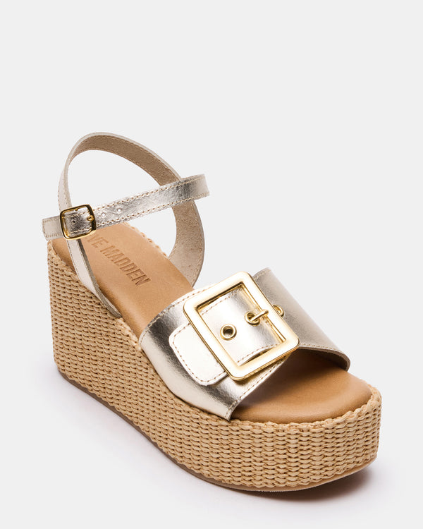 Steve Madden Cider Gold Leather CIDER