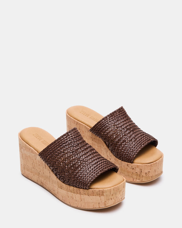 Steve Madden Coastal Brown Raffia COASTAL