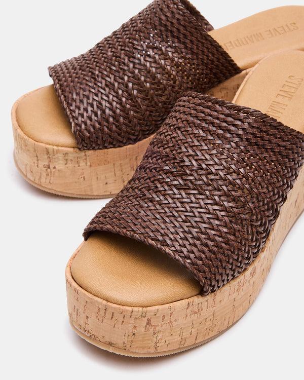 Steve Madden Coastal Brown Raffia COASTAL
