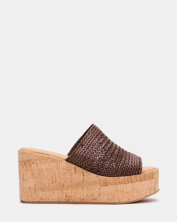 Steve Madden Coastal Brown Raffia COASTAL