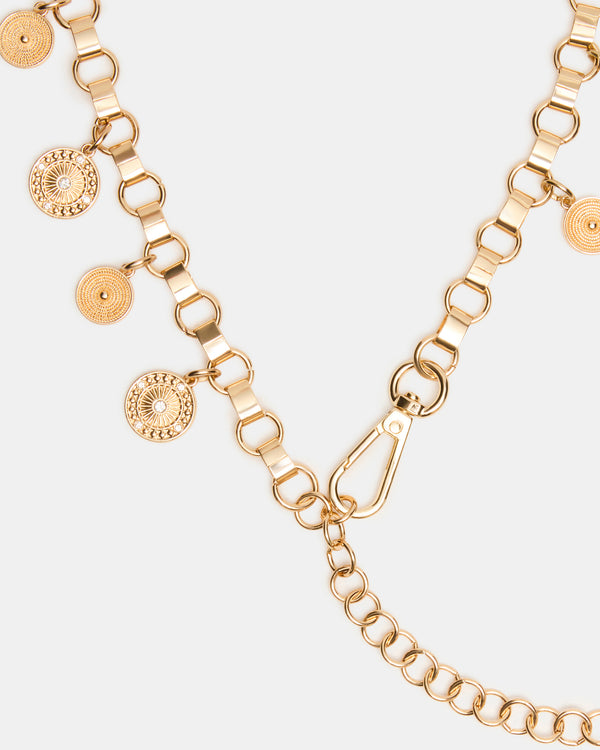 Steve Madden Coin Chain Belt Gold COINCHAINBELT