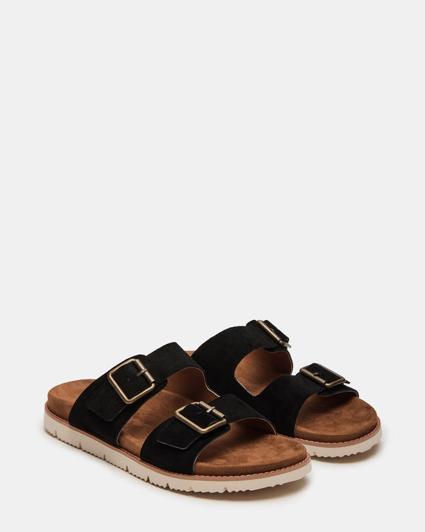 Steve Madden Corban Black Suede CORBAN MEN'S SHOES