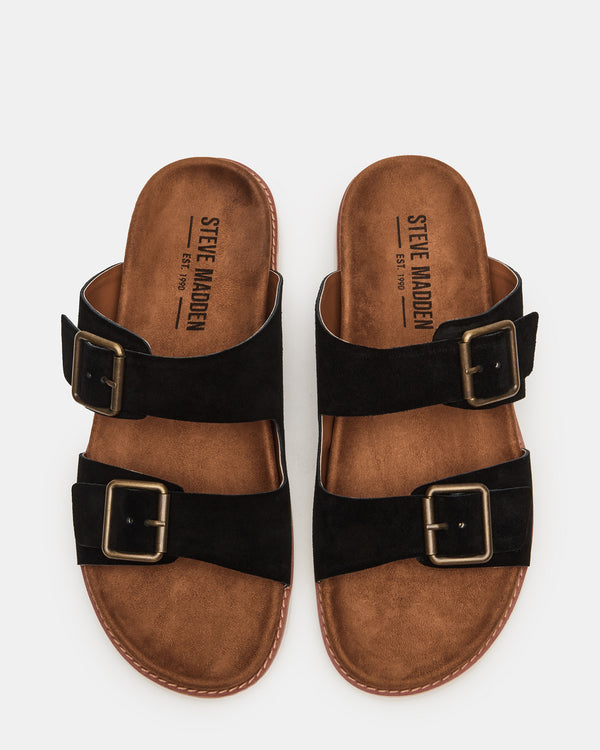 Steve Madden Corban Black Suede CORBAN MEN'S SHOES