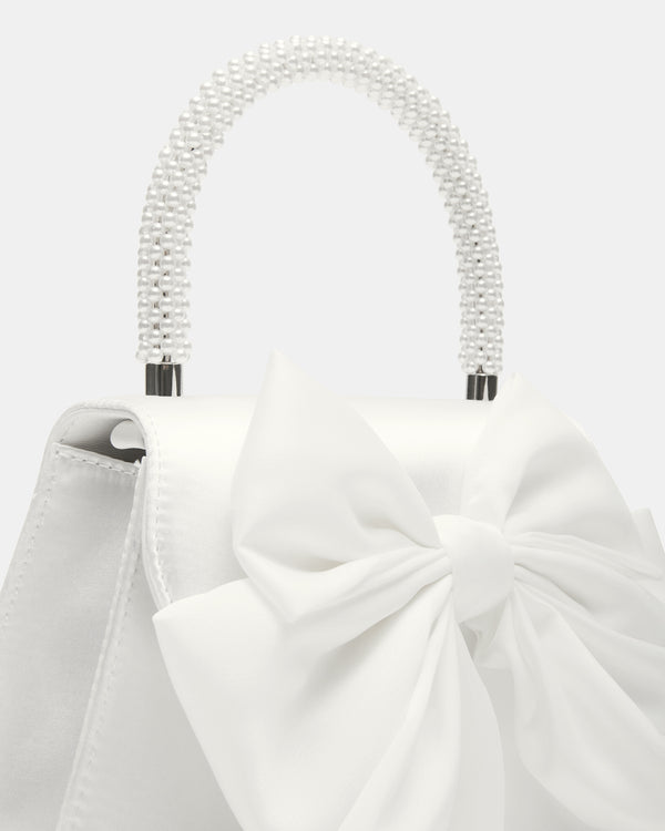 Steve Madden Cosette Bag White Satin COSETTEBAG