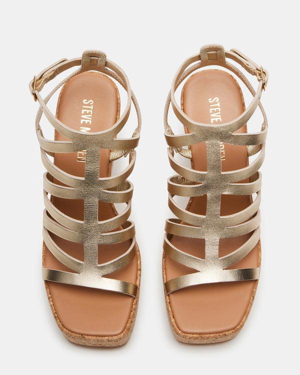 Steve Madden Cozette Gold Leather COZETTE