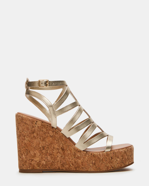 Steve Madden Cozette Gold Leather COZETTE