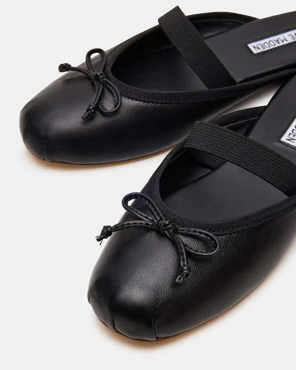 Steve Madden Cutesy Black Leather CUTESY