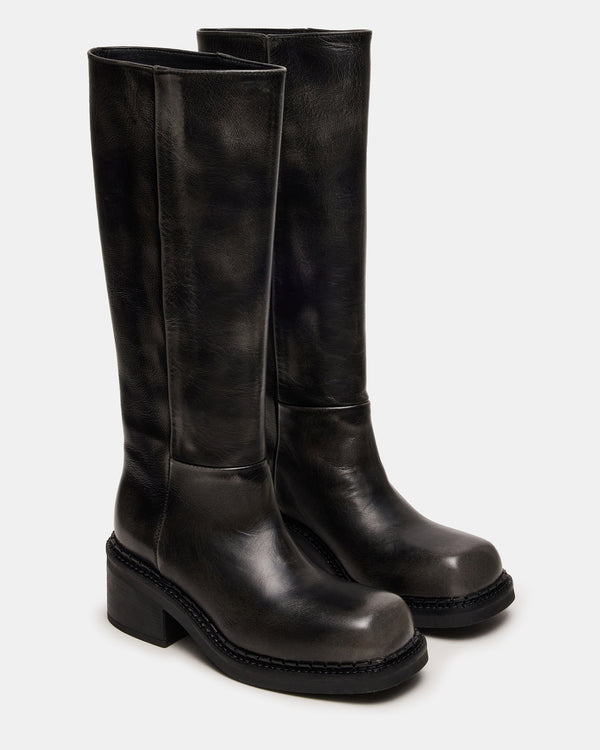 Steve Madden Davos Black Distressed DAVOS