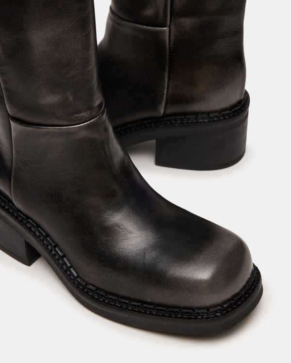 Steve Madden Davos Black Distressed DAVOS