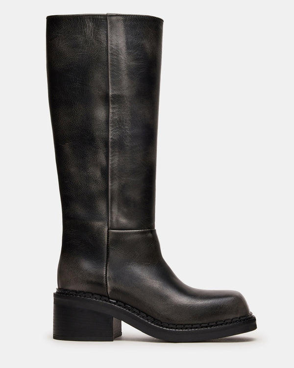 Steve Madden Davos Black Distressed DAVOS
