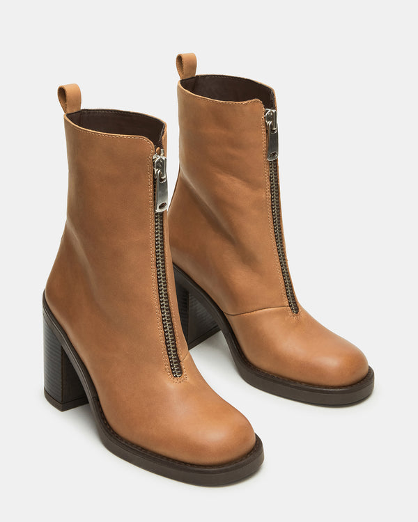 Steve Madden Declan Cognac Leather