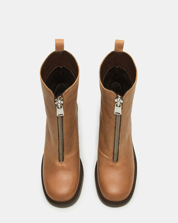 Steve Madden Declan Cognac Leather
