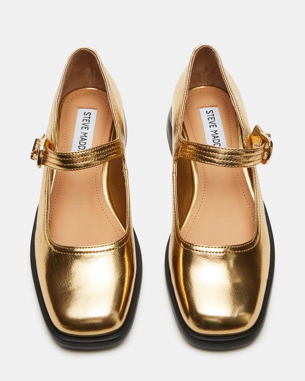 Steve Madden Delancy Gold Leather