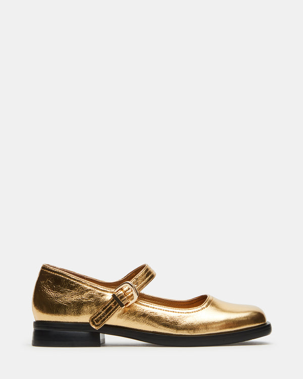 Steve Madden Delancy Gold Leather