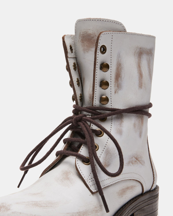 Steve Madden Devie White Leather