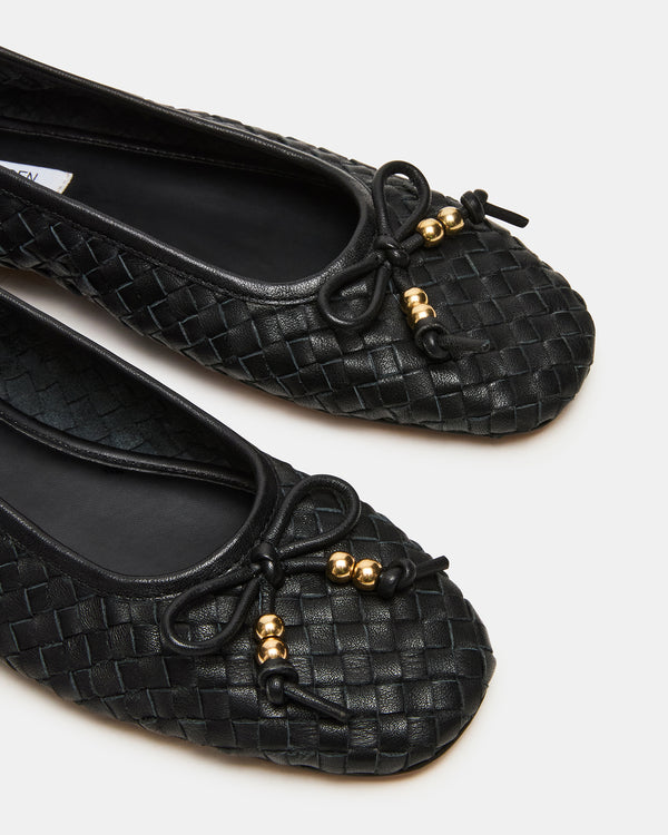 Steve Madden Divy Black Leather DIVY